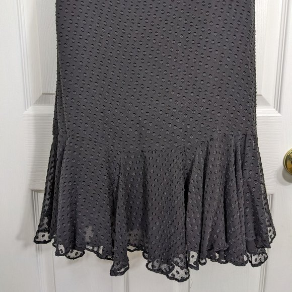 CHLOÉ RARE Black 100% Silk Chiffon Front Ruffle Layered Ruffled Hem Dress - 6 - Picture 11 of 14